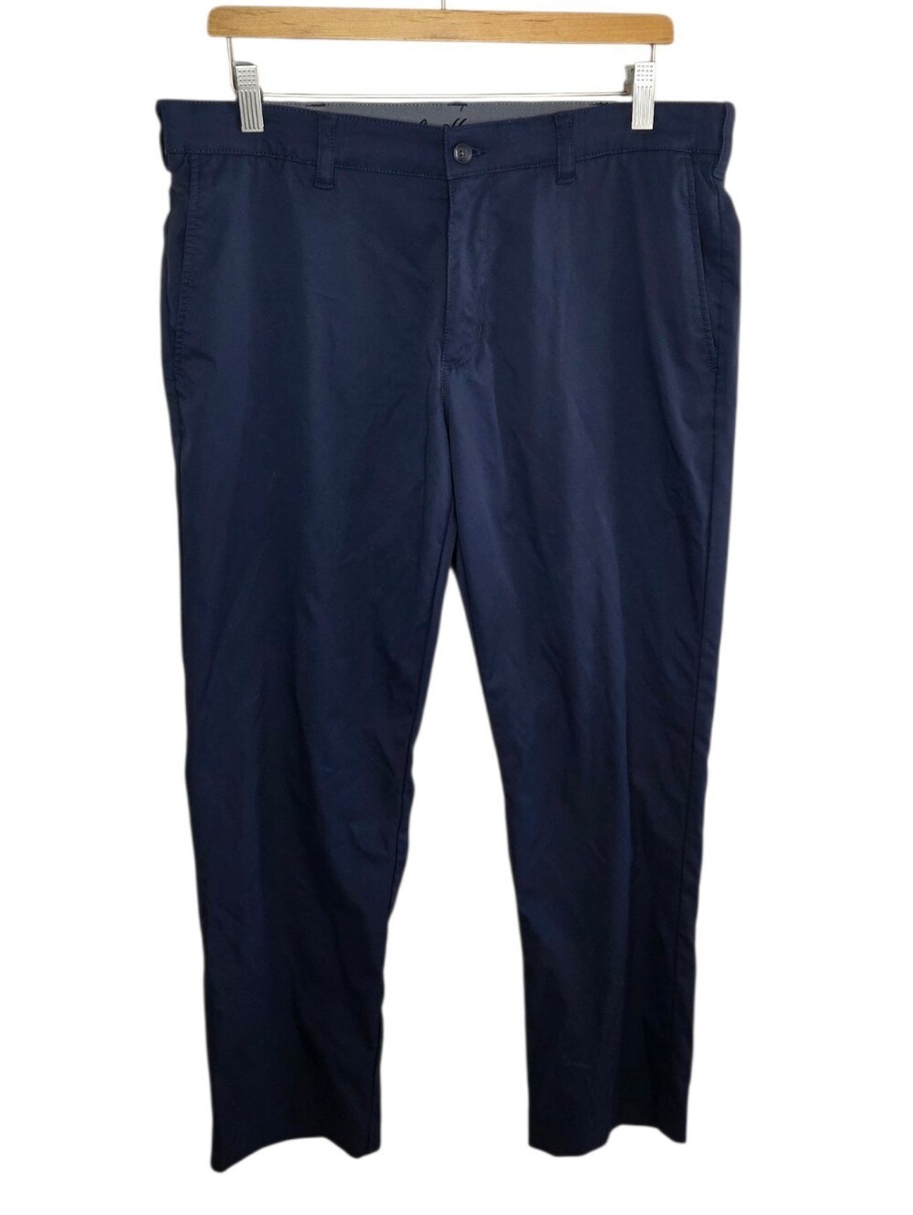Ben Hogan Navy Blue Straight Leg Pants Mens Size 34 Casual Office Golf